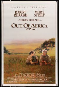 9c533 OUT OF AFRICA 1sh '85 Robert Redford & Meryl Streep, directed by Sydney Pollack!