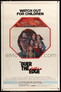 9c536 OVER THE EDGE 1sh '79 Matt Dillon, Wilson McLean art of children, Kaplan cult classic!