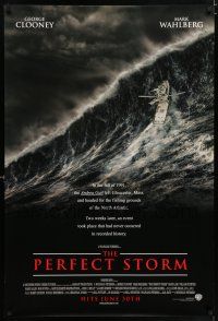 9c546 PERFECT STORM advance DS 1sh '00 Wolfgang Petersen, fishermen George Clooney & Mark Wahlberg