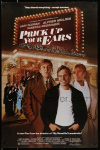 9c560 PRICK UP YOUR EARS 1sh '87 Gary Oldman, Vanessa Redgrave, Alfred Molina