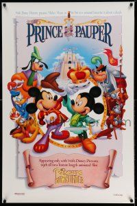 9c589 RESCUERS DOWN UNDER/PRINCE & THE PAUPER 1sh '90 w/ image from The Prince & The Pauper!