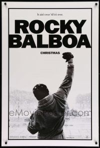 9c599 ROCKY BALBOA teaser DS 1sh '06 boxing, director & star Sylvester Stallone w/fist in air!