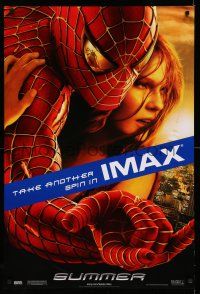 9c663 SPIDER-MAN 2 IMAX teaser DS 1sh '04 Tobey Maguire, Kirsten Dunst, Raimi, take another spin!