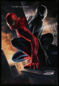 9c667 SPIDER-MAN 3 Within red/black style teaser DS 1sh '07 Sam Raimi, Tobey Maguire!