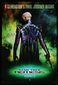 9c696 STAR TREK: NEMESIS teaser 1sh '02 evil Tom Hardy, a generation's final journey begins!