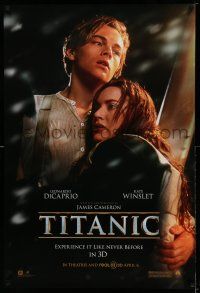 9c756 TITANIC April 6 DS 1sh R12 Leonardo DiCaprio, Kate Winslet, directed by James Cameron!