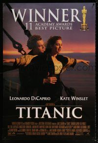 9c759 TITANIC style D int'l DS 1sh '97 Leonardo DiCaprio & Winslet, Cameron!