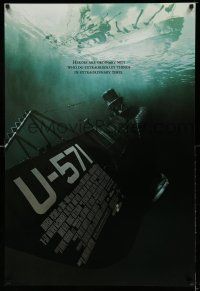 9c787 U-571 DS 1sh '00 Matthew McConaughey, Bill Paxton, Harvey Keitel, cool submarine!
