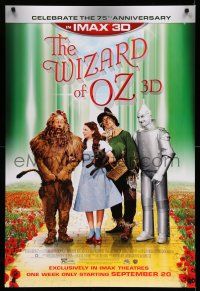 9c831 WIZARD OF OZ advance DS 1sh R13 Victor Fleming, Judy Garland all-time classic, rated PG!