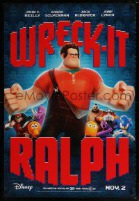 9c839 WRECK-IT RALPH advance DS 1sh '12 cool Disney animated video game movie, great image!