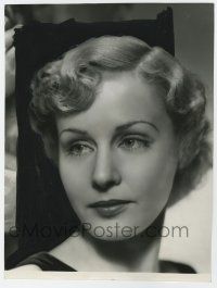 9d199 MADGE EVANS deluxe 9x11.75 still '35 great head & shoulders portrait of the pretty star!