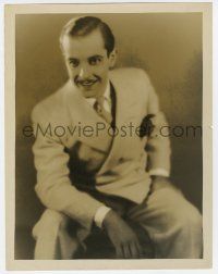9d208 RAMON NOVARRO deluxe 10.5x13.5 still '30s great seated portrait by Clarence Sinclair Bull!