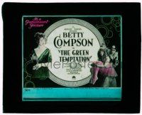 9d070 GREEN TEMPTATION glass slide '22 Betty Compson is an Apache jewel thief in Paris France!