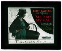 9d092 ME & MY GAL glass slide '21 Betty Balfour as Squibs, a story of life, love & laughter!