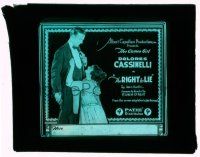 9d114 RIGHT TO LIE glass slide '19 Dolores Cassinelli lies to get her husband acquitted of murder!