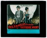 9d120 SATURDAY NIGHT glass slide '22 Leatrice Joy, Conrad Nagel, directed by Cecil B. DeMille!