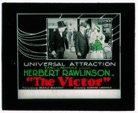 9d140 VICTOR glass slide '23 Englishman Herbert Rawlinson is a waiter who becomes a boxing champ!