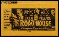 9d616 ROAD HOUSE pressbook '48 Ida Lupino, Cornel Wilde, Richard Widmark, Celeste Holm, noir!