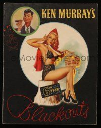 9d700 BLACKOUTS OF 1947 stage play souvenir program book '47 sexy Earl Moran art, 6th year!