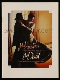 9d736 DEAD souvenir program book '87 John Huston directed, great image of Anjelica Huston dancing!