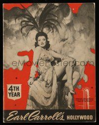9d743 EARL CARROLL'S HOLLYWOOD stage play souvenir program book '40s most beautiful girls, 4th year!