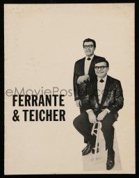 9d757 FERRANTE & TEICHER souvenir program book '60s great images of the piano duo performing!