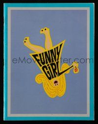 9d764 FUNNY GIRL souvenir program book '69 Barbra Streisand, Omar Sharif, William Wyler!