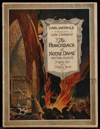 9d814 HUNCHBACK OF NOTRE DAME souvenir program book '23 Lon Chaney as Quasimodo, Universal classic!