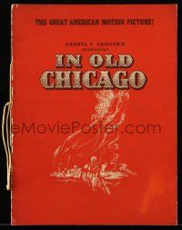 9d826 IN OLD CHICAGO souvenir program book '38 Tyrone Power, Alice Faye, Don Ameche, Alice Brady!