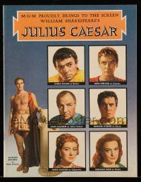 9d840 JULIUS CAESAR souvenir program book '53 Marlon Brando, James Mason, Garson, Shakespeare!