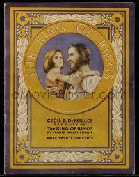 9d843 KING OF KINGS souvenir program book '27 Cecil B. DeMille, H.B. Warner as Jesus Christ!