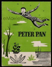 9d890 PETER PAN stage play souvenir program book '51 Jean Arthur & Boris Karloff in the leads!