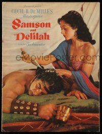 9d926 SAMSON & DELILAH souvenir program book '49 Hedy Lamarr & Victor Mature, Cecil B. DeMille