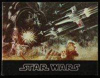 9d953 STAR WARS souvenir program book 1977 George Lucas classic, Jung art!