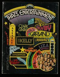 9d969 THAT'S ENTERTAINMENT souvenir program book '74 classic MGM Hollywood movie scenes!