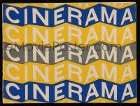 9d972 THIS IS CINERAMA blue/yellow style souvenir program book '54 a vivid personal experience!