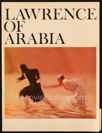 9d850 LAWRENCE OF ARABIA 28pg softcover program '63 David Lean classic starring Peter O'Toole!