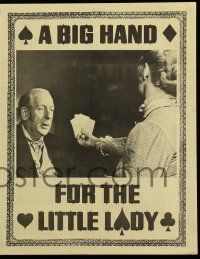 9d291 BIG HAND FOR THE LITTLE LADY herald '66 Henry Fonda, Joanne Woodward, wildest poker game!