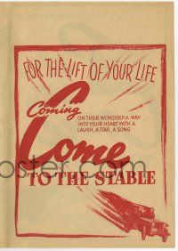 9d309 COME TO THE STABLE herald '49 French Catholic nuns Loretta Young & Celeste Holm!