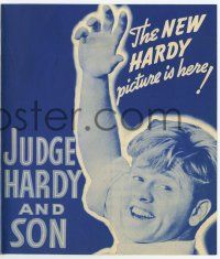 9d370 JUDGE HARDY & SON herald '39 Mickey Rooney as Andy Hardy, as American as apple pie!