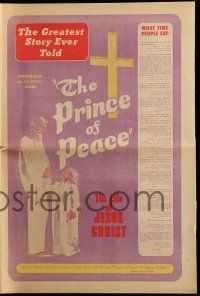9d409 PRINCE OF PEACE herald '50 Kroger Babb's life of Jesus Christ with 6 year old Ginger Prince!