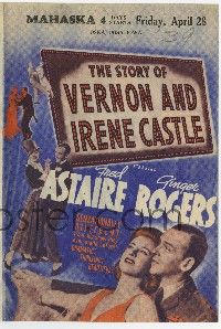 9d439 STORY OF VERNON & IRENE CASTLE herald '39 many images of Fred Astaire & Ginger Rogers!