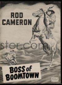 9d478 BOSS OF BOOMTOWN pressbook R49 Rod Cameron, Tom Tyler, Fuzzy Knight & Ray Whitley!