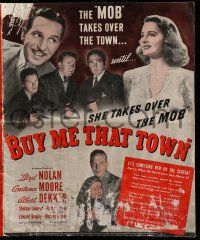 9d481 BUY ME THAT TOWN pressbook '41 Lloyd Nolan, Constance Moore, the mob takes over!