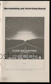 9d498 CLOSE ENCOUNTERS OF THE THIRD KIND pressbook '77 Steven Spielberg sci-fi classic!