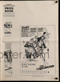 9d533 LIQUIDATOR pressbook '66 artwork of Rod Taylor & sexy spy babes by Bob Peak!