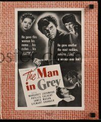 9d553 MAN IN GREY pressbook '45 menacing James Mason, Margaret Lockwood & Stewart Granger!