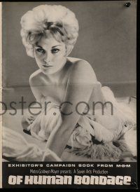 9d587 OF HUMAN BONDAGE pressbook '64 super sexy Kim Novak can't help being what she is!