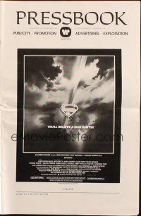 9d645 SUPERMAN pressbook '78 comic book hero Christopher Reeve, classic, Bob Peak art!