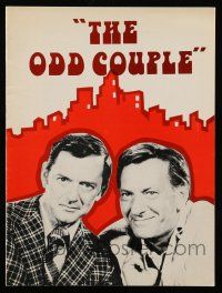 9d880 ODD COUPLE stage play souvenir program book '72 starring Tony Randall & Jack Klugman!